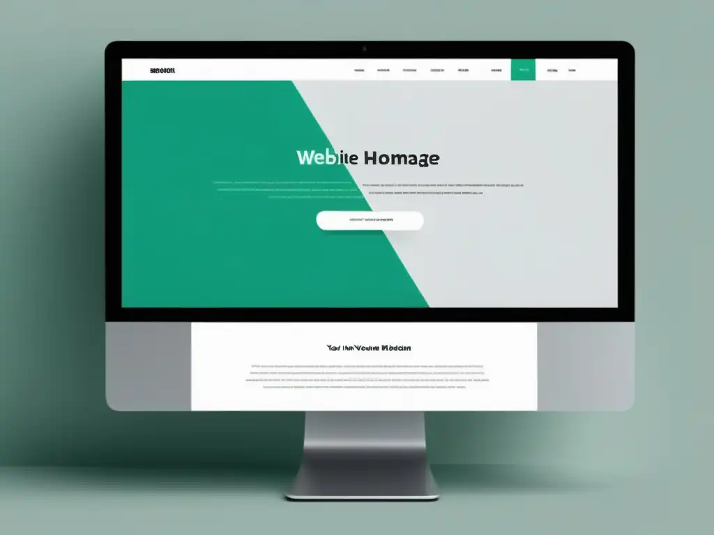 Captura de pantalla de un sitio web moderno y minimalista con elementos clave para atraer lectores