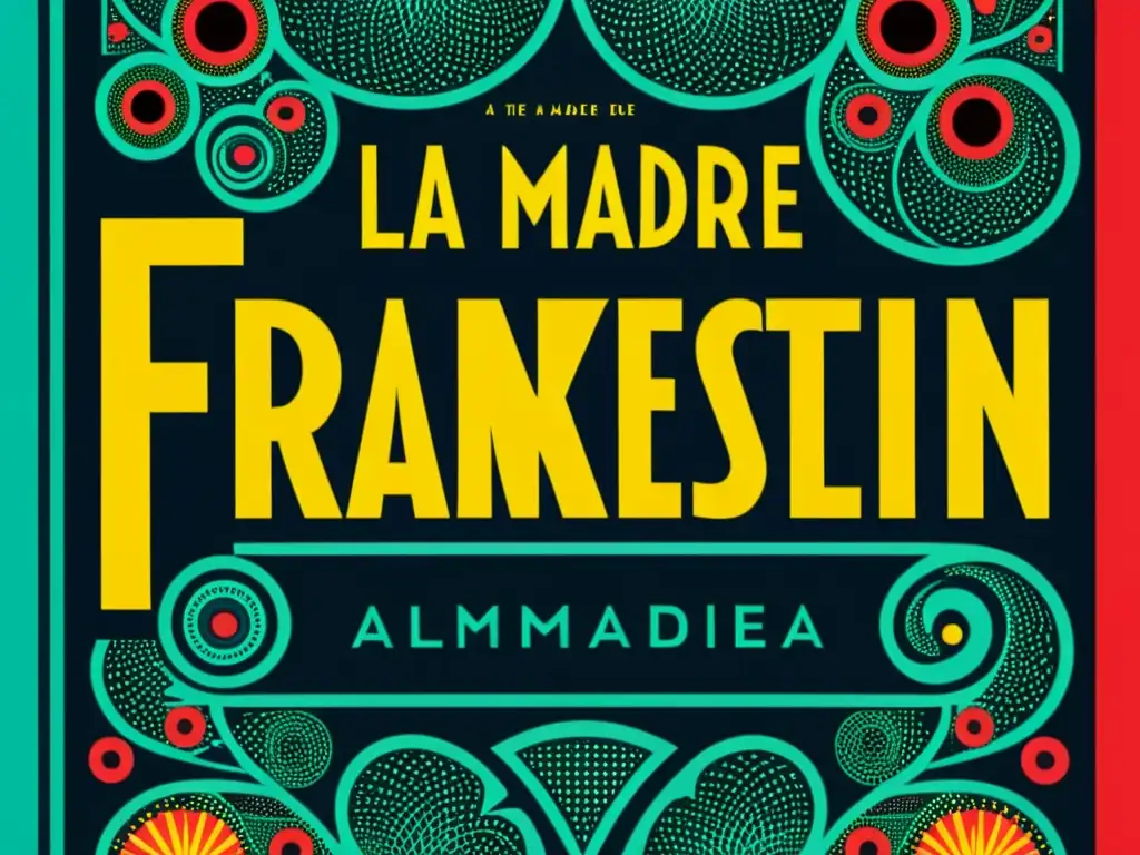 Detalles vibrantes y elegante diseño del libro 'La madre de Frankenstein' de Almudena Grandes