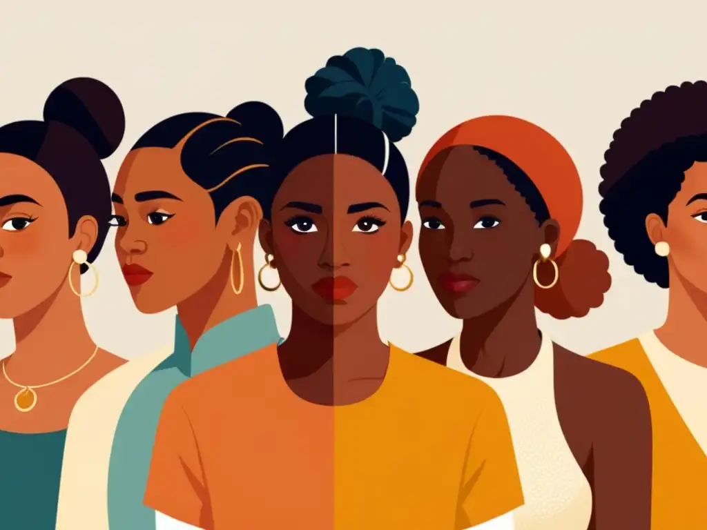 Ilustración digital de personas diversas con técnicas de creación de personajes, representando la belleza y complejidad de la diversidad humana