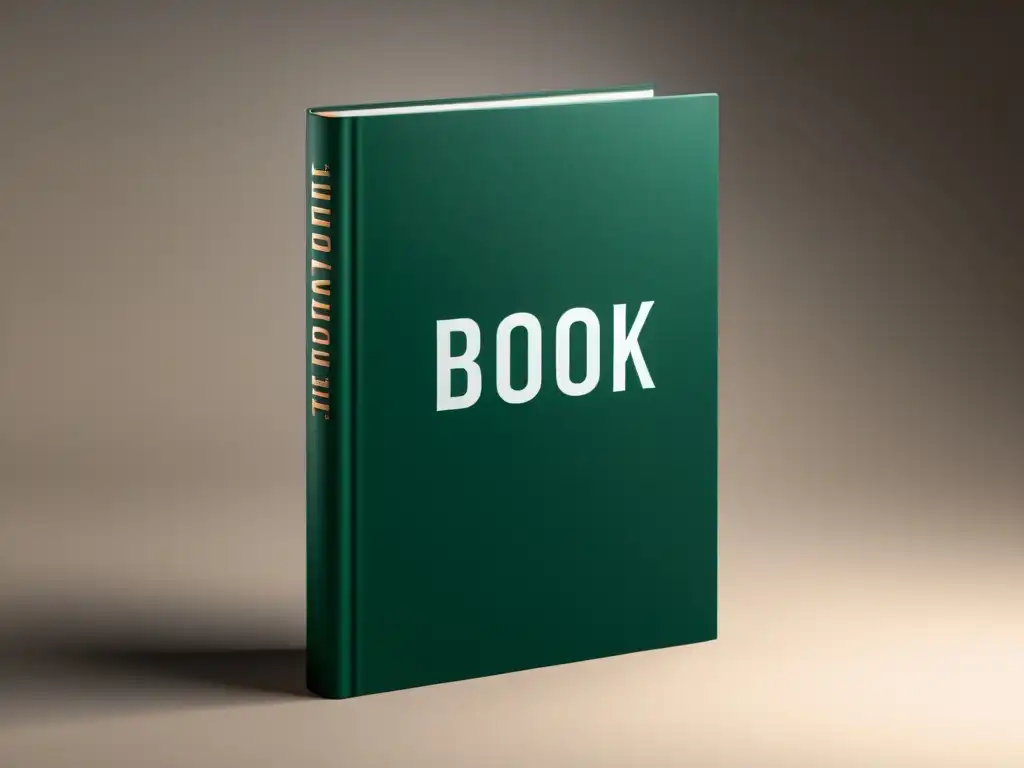 Diseño de portada atractiva para libros: Minimalista, elegante, con tipografía llamativa y fondo neutro, irradia sofisticación y atractivo