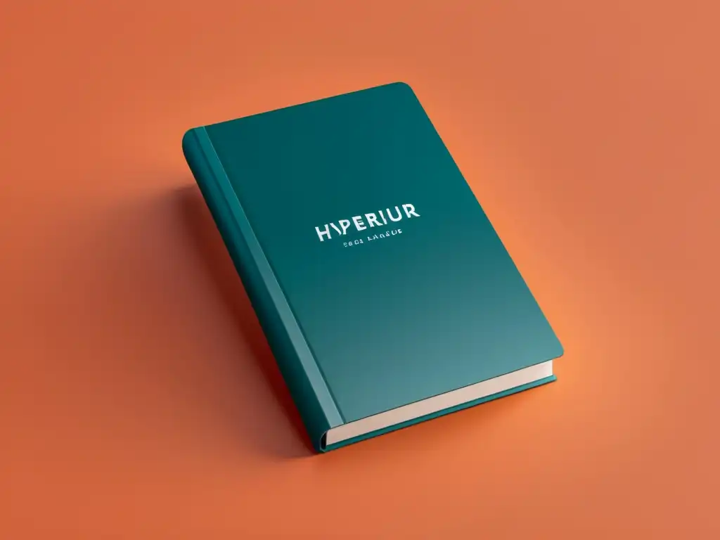 Diseño de portada para libros minimalista con líneas limpias, tipografía simple y contraste de colores sofisticado