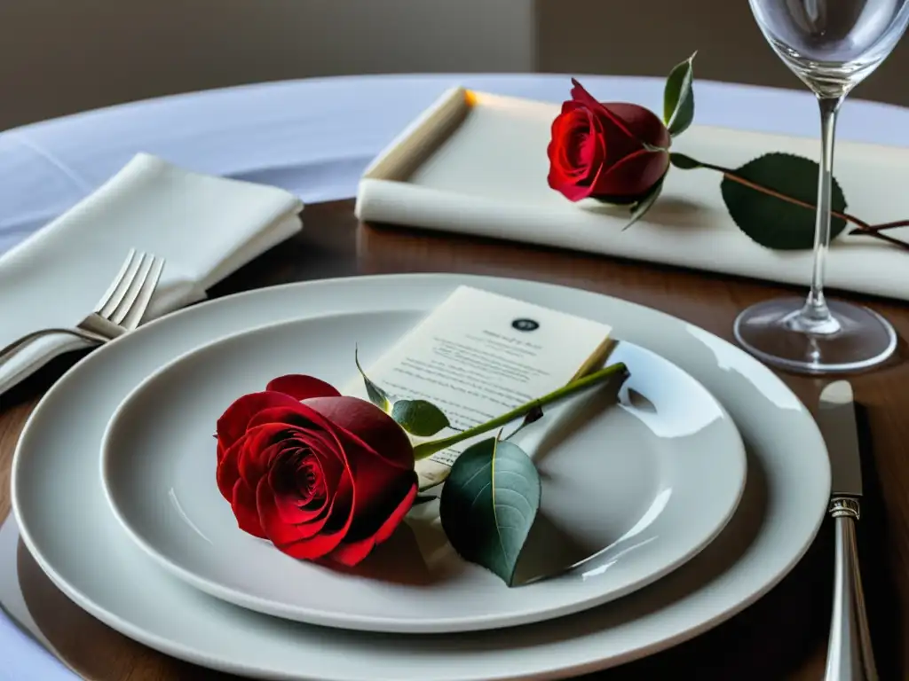 Una elegante mesa para eventos temáticos literarios