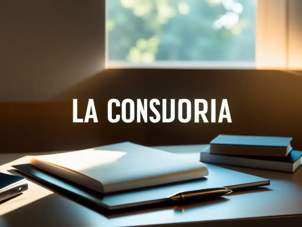 Un espacio de trabajo moderno con consultoría literaria para primer capítulo