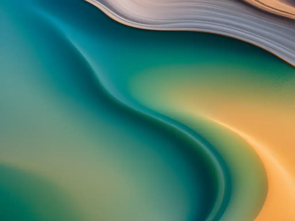 Imagen abstracta de un río fluido con líneas suaves y colores tranquilos