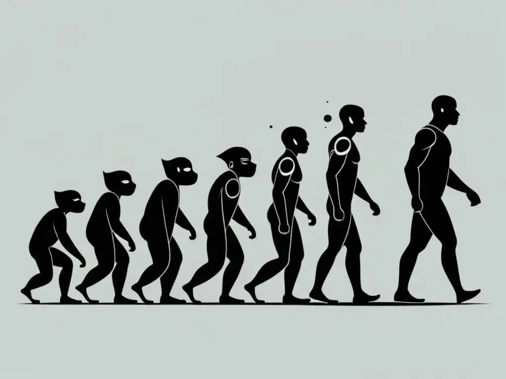 La imagen muestra la evolución del personaje en realismo, desde lo arquetípico hasta lo humano, a través de un dibujo en blanco y negro