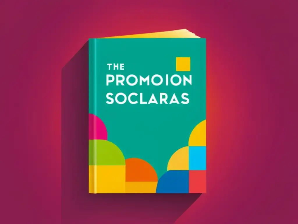 Imagen de portada de libro 'Promoción en Redes Sociales Literarias' con diseño atractivo y colores vibrantes, destacando la estrategia digital