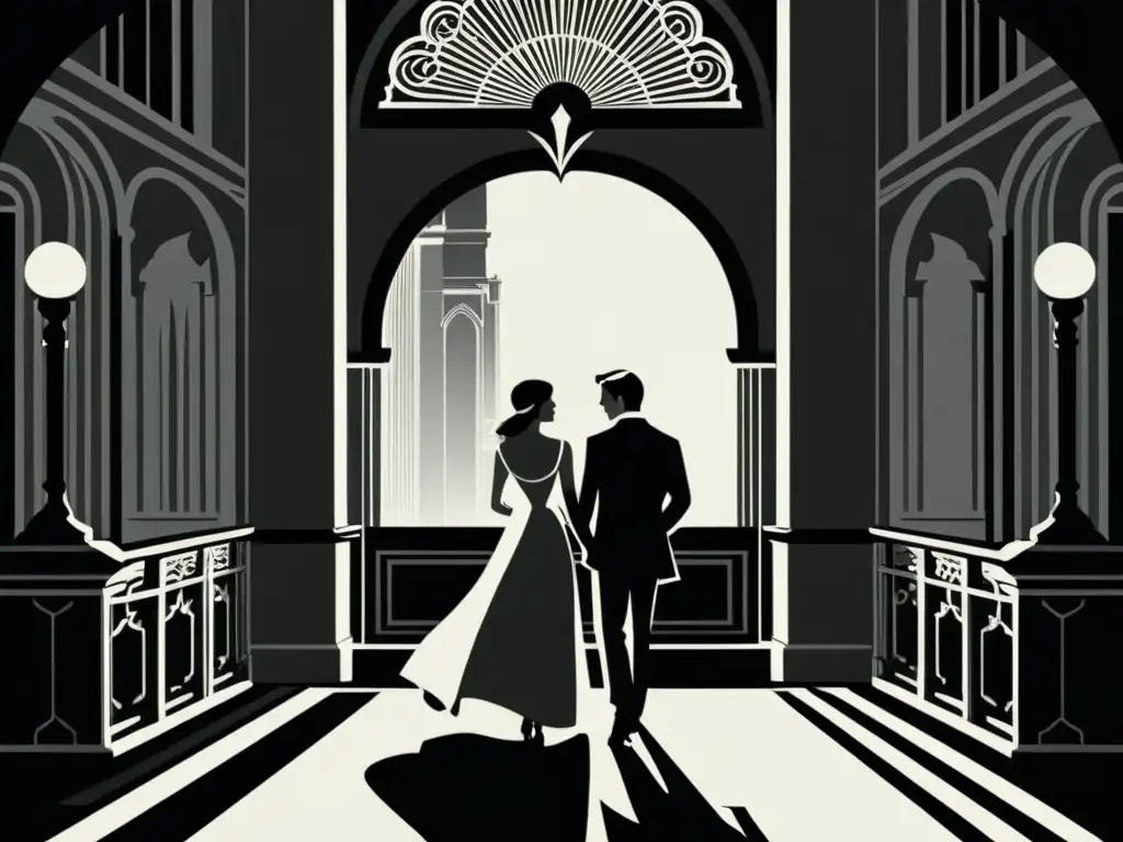 Litografía en blanco y negro de Romeo y Julieta Una impactante litografía en blanco y negro de una escena literaria clásica, con detalles finos que capturan la esencia de la historia