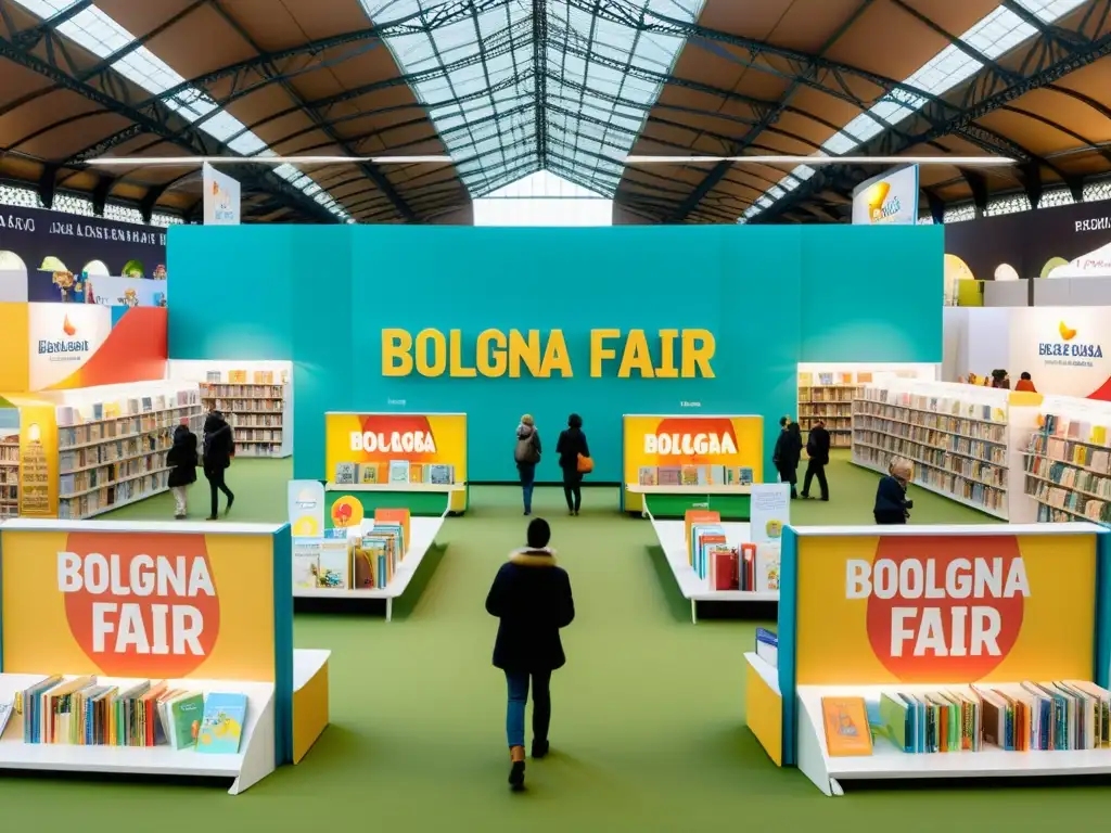 La Importancia del Bologna Children's Book Fair: una feria dinámica y diversa llena de coloridos libros infantiles y profesionales de la industria