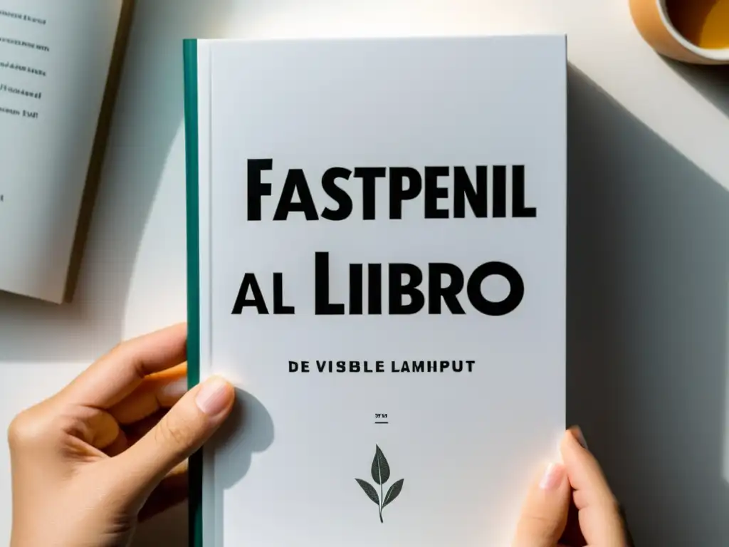 Una mano de autor sujeta un libro recién impreso con el título 'FastPencil: De la idea al libro impreso