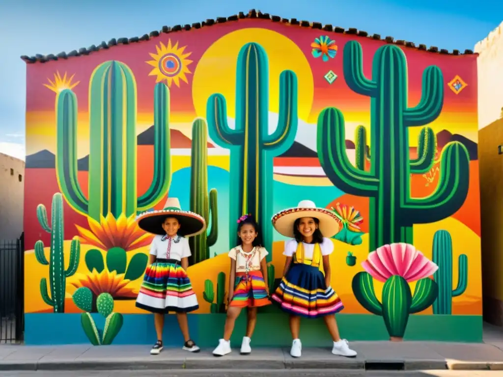 Murales vibrantes en la ciudad de México retratan la juventud del siglo XX con colores y símbolos culturales mexicanos