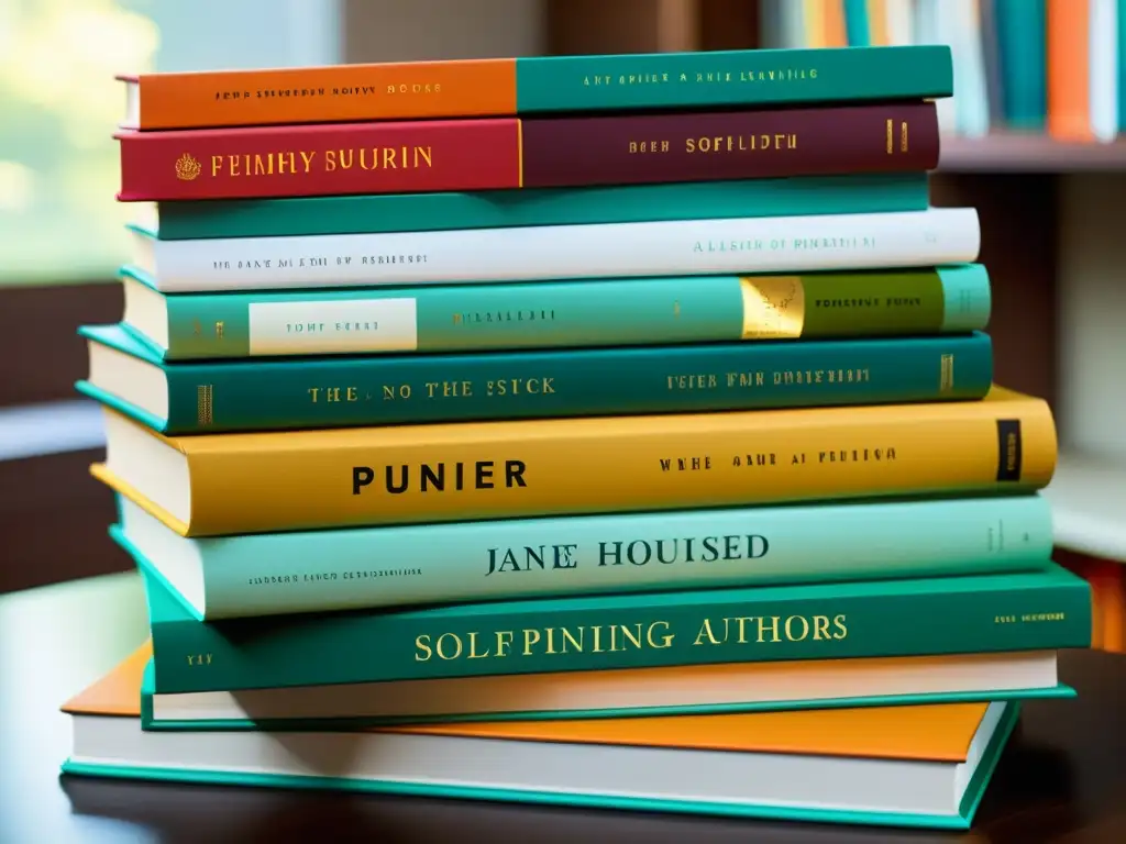 Una pila de libros recién impresos con colores vibrantes y detalles nítidos, perfectamente alineados