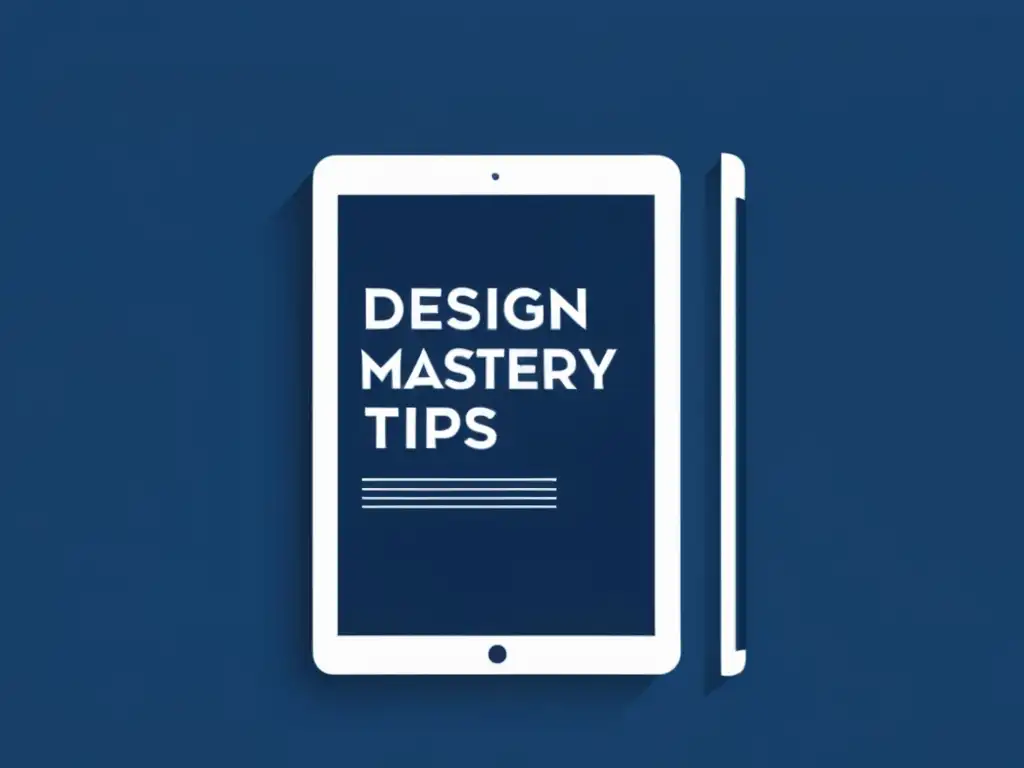 Portada elegante de ebook: Diseño Mastery - Consejos diseño portada ebook expertos