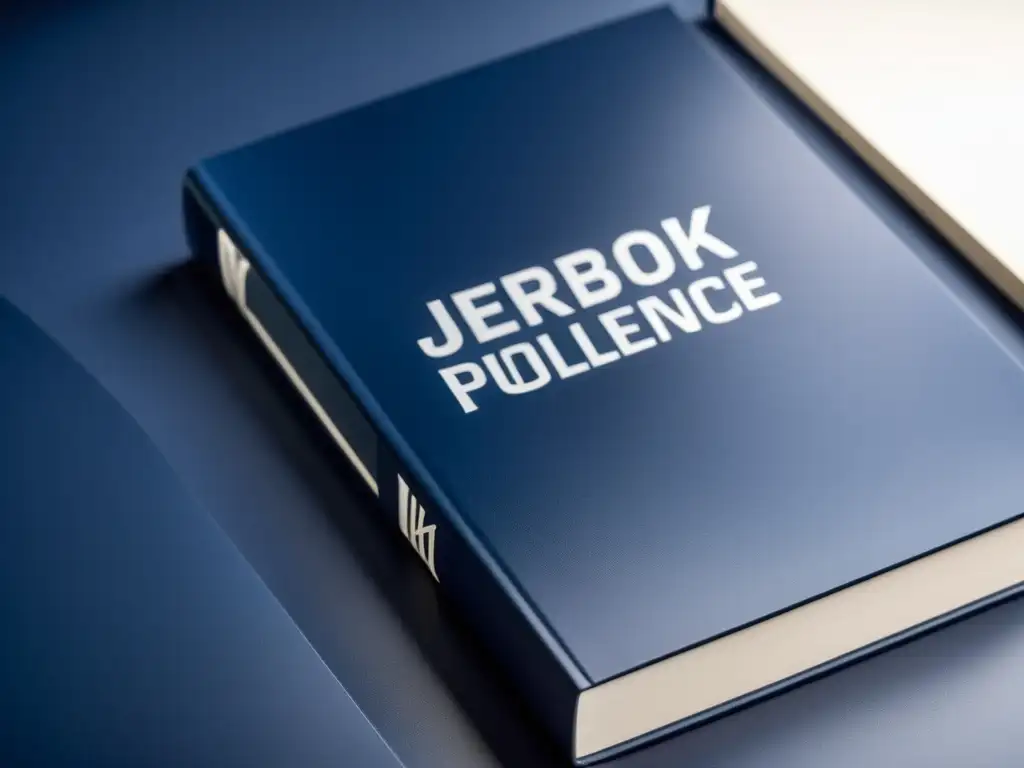 Portada minimalista en azul y blanco para 'Guía para autoeditores de libros', con tipografía elegante y acabado mate