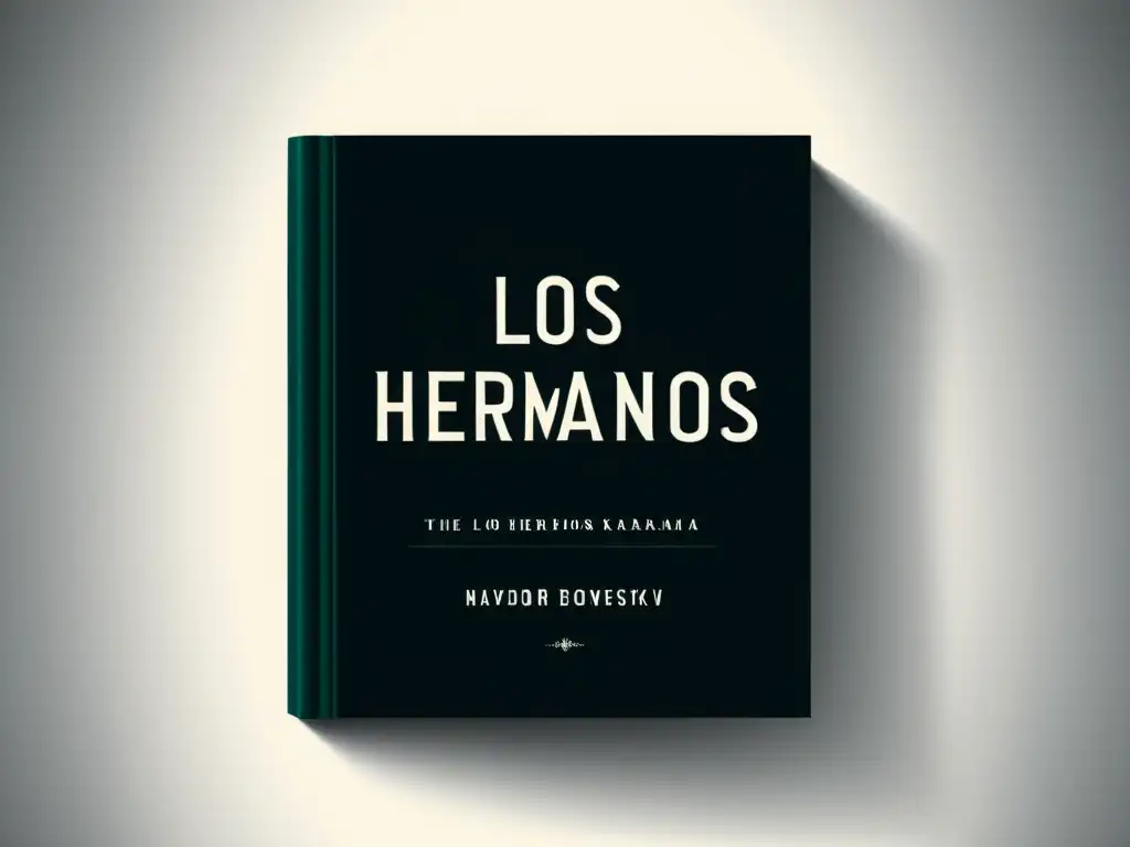 Portada minimalista en blanco y negro del libro 'Los Hermanos Karamázov' de Fyodor Dostoevsky