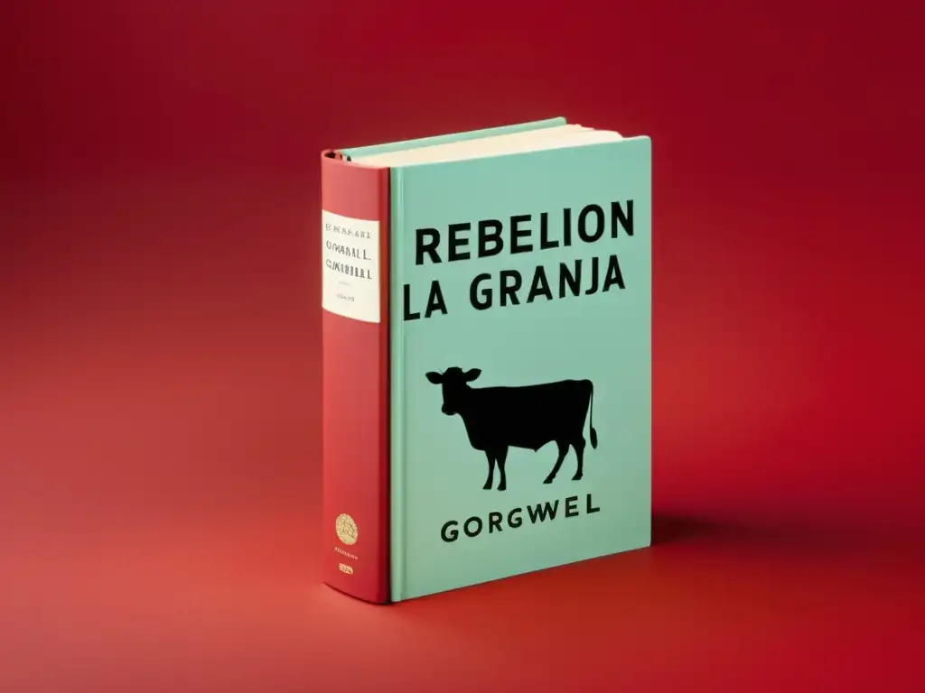 Portada minimalista de 'Rebelión en la Granja' de George Orwell