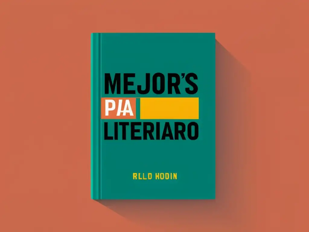 Portada minimalista de libro: 'Mejores títulos para marketing literario