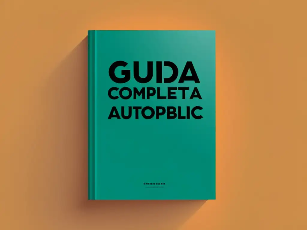 Portada minimalista de libro: Guía Completa para Autopublicación