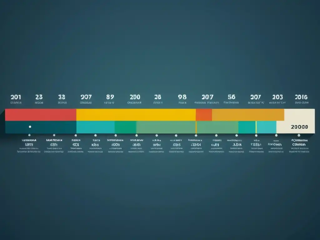 Evolution de reglas gramaticales a través de los siglos: una línea del tiempo detallada con libros de gramática que evolucionan en estilo y complejidad