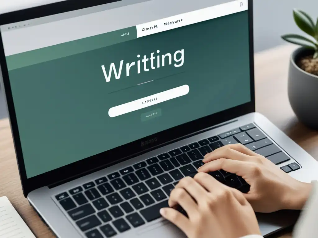 Software de escritura personalizado para escritores: Interfaz moderna y adaptable en alta resolución, con opciones de diseño y escritura