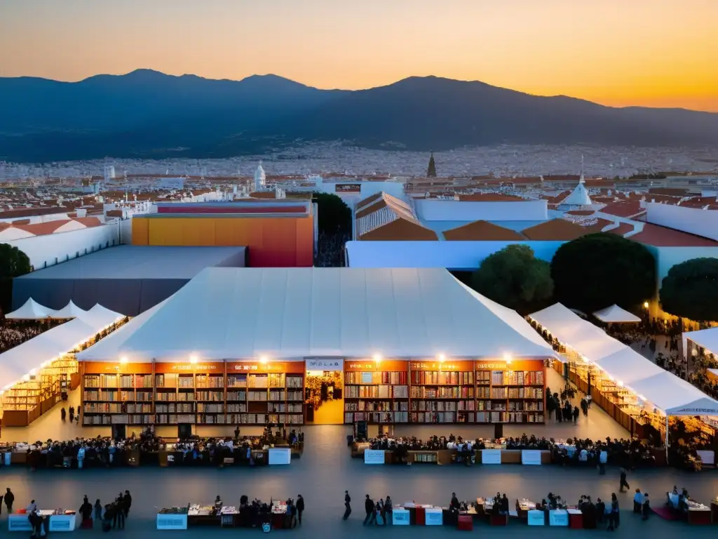 Vista impresionante de la Feria Internacional del Libro de Trípoli, un encuentro cultural que refleja la unión entre Oriente y Occidente